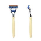 783956117670 Boss Razors Ivory Fusion Shaving Razor Handle By