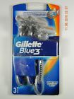 8027834737 Gillette Blue Disposable Razor New In Package Better Rinsing