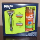 81378323j2 Gillette Fusion Gift Box Razor Cartridges Ultra Sensitive Shave Gel