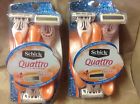 841058022312 Schick Quattro Lot Of 2 For Women 4 Blades Lames Each Total 8