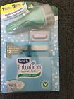 841058040736 Schick Intuition Naturals Sensitive Care 1 Razor Handle 12 Cartridges