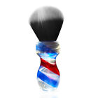 853131008229 Haircut Shaving Brush Synthetic Clear Barberpole Shave
