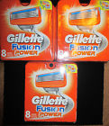 8packs Cartridges Blades Razors Authentic Power Sealed Gillette Fusion 24