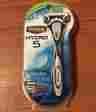 93000726 Hydro Schick Mens Disposable 5 Blade Shaving Razor Skin Hair Shaver Trimmer With 2 Cartridges