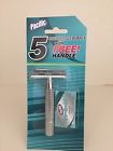 9312 Pacific Safety Razor Stainless Steel Handle With Blades New