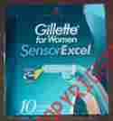 99314230 Gillette Women Sensor Excel For 10 Cartridges Authentic Brand New 047400115316