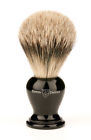 9ej366 Edwin Jagger Shave Brush Ebony Super Badger Knot Size
