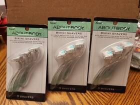 About Body 675690650073 Bikini Shave And Trim 3 Packs Of Shavers New In Package
