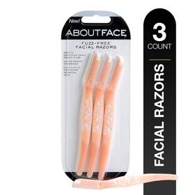 About Face 675690650028 Fuzz-free Compact Facial Razors For Shaving And Exfoliating - Includ