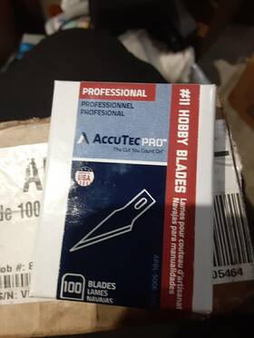 Apbl-5006 Accutec Pro Hobby Blades #11 Standard Refill - Case-pack