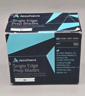 Avbl-4001-0000 Accuthrive Inch Medical Prep Double Edge Blades