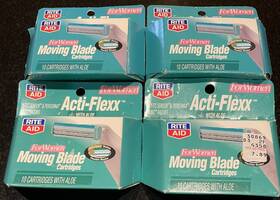 Acti-flexx 011822310017 With Aloe Fits Gillette Sensor Women Razor Cartridges 40 New