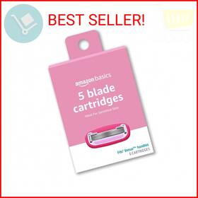 Amazon Basics 041520106056 Womens 5 Blade Razor Blades Refills Fits Syst
