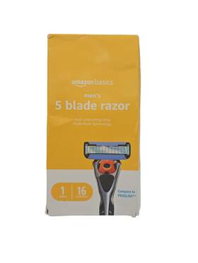 Amazon Basics 195515012560 5-blade Motionsphere Razor For Men With Dual Lubrication