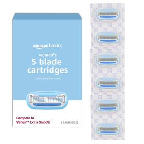 Amazon Basics 195515012591 5-blade Razor Refills For Women 6 Count Pack Of 1