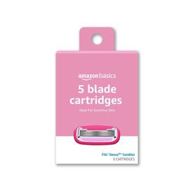 Amazon Basics 313038057060 Womens 5 Blade Fits Razor Refills System