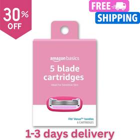 Amazon Basics 313112911950 Womens 5 Blade Razor Blades Refills Fits Syst
