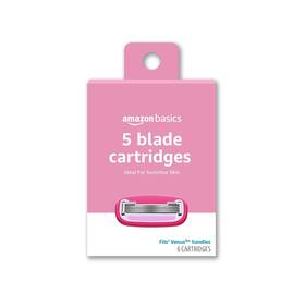 Amazon Basics 445020546580 Womens 5 Blade Razor Blades Refills Fits Syst