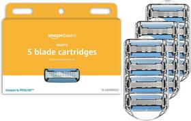 Amazon Basics 842379154737 5-blade Razor Refills For Men With Dual Lubrication Precision