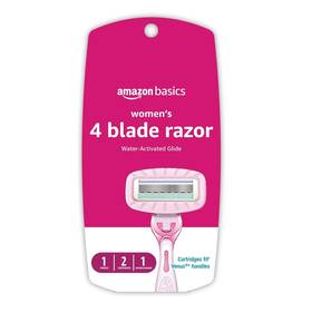 Amazon Basics 842379199257 Womens 4 Blade Razor For Women Fits 3 Count Pack Of 1