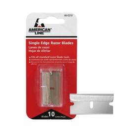 American Line 024500662100 Single Edge Razor Blades With Dispenser - 10-pack 0.009 Inch Made Of High Carbo