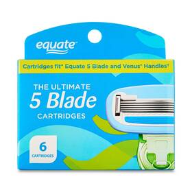 American Safety Razor Co 445018312340 Equate Womens 5 Blade Refills 6 Count. Cartridges Fit And Gillett