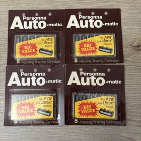 American Safety Razor Company 024500251014 Vintage Persona Auto Matic Shaving Cartridges - 4 Packs 5 Per Pack New Nos