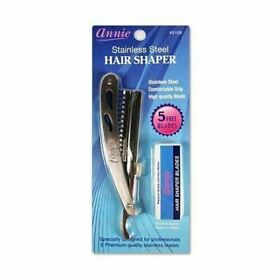 5109 Annie Stainless Steel Hair Shaper Straight Razor With 5 Free Blades