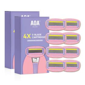 Aoa Studio 850022931154 Womens Blade 8 Refills Smooth Shave For Sensitive Skin Aoa Studio 850022931154 Womens Blade 8 Refills Smooth Shave For Sensitive Skin