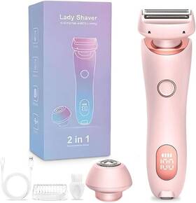 1456330 Asfhjp Silk Glide Pro Shaver 2 In 1 Proustore Razor Ipx7 Waterproof Bikini Ele