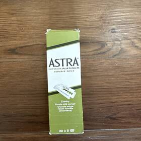 Astrap100 Astra 100 Super Platinum Smooth Double Edge Safety Razor Blades 20x5 New