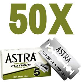 B00tcpd9y8 Astra Platinum Double Edge Safety Razor Blades 50 5 Count Pack Of 10