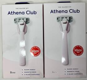Athena Club 810077121306 Lot Of 2 Razor Kit Rose Color Magnetic Hook Cartridges