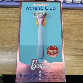 Athena Club 810077121764 Dreamshaver Barbie Tropical Pop Razor Magnetic Hook 5 Blades 2x Ct