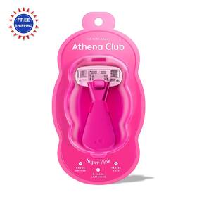 Athena Club 810077123140 Mini Razor Kit For Women Travel Size 5 Blade Cartridge