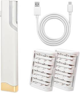 Bbk203 Aviowish Aviowis Sonic Smooth Dermaplane For Women Face Razor 9 Refill Packs Dermablades