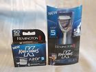 Azor Remington New King Of Shaves 5 Blade Razor W 9 Cardridges 688003120064