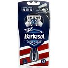 B11621 Barbasol Ultra Plus Mens Razor With Blade Refills Handle Ca