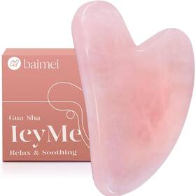 Jk-0061 Baimei Gua Sha Facial Tool For Self Care Massage Face And Body Pink