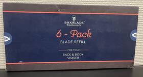 B0c3mjsdr7 Bakblade 1.0 Back Hair And Body Shaver Razor Refills 6-pack 4 Inch Open Box
