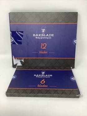Bkb12 Bakblade 2.0 Mens Diy Back Hair Remover Official Replacement Blades 18 Total