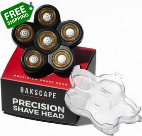 Bakscape 445038026029 Mens Back Shaver Starter Kit 2.0 Replacement Titanium Precision Shave