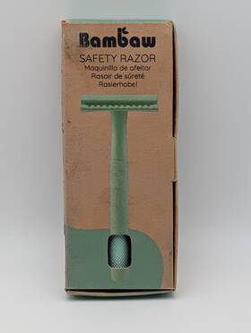 Bambaw 407007651207 Double Edge Unisex Metal Safety Razor With 5 Blades Bbmrg Green