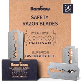 Bambaw 407007654635 Double Edge Safety Razor Blades Swedish Stainless Steel Refil