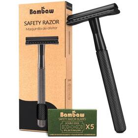 Bambaw 407007656028 Safety Razor For Men With 5 Blades Double Edge Razors Sustai