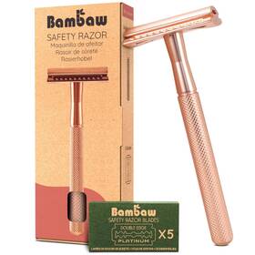 Bambaw 430000934985 Safety Razor For Women With 5 Double Edge Blades