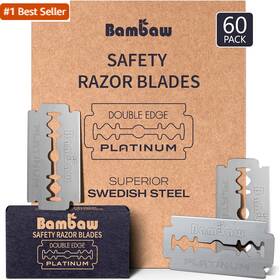 Bambaw 445050084038 Double Edge Safety Razor Blades Swedish Stainless Steel R