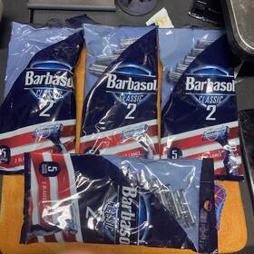 Barbasol 051009162510 4 Packs Twin-blade Disposable Razors 20 Total