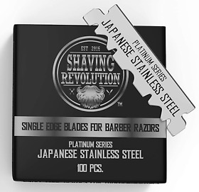 Barber Razor Blade Single Edge Blades 100 Count High Quality Stainless