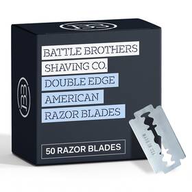 Battle Brothers Shaving Co. 850022889165 Made In U.s.a. Double Edge Safety Razor Blades - Pack Of 50